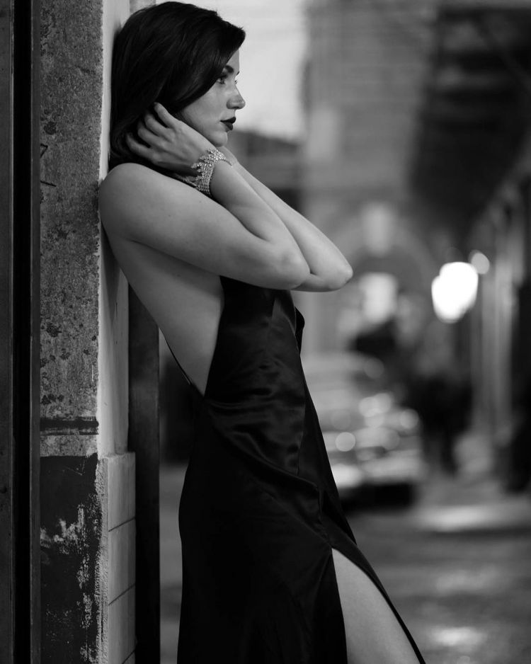 Ana De Armas's Sexy Black Satin Dress